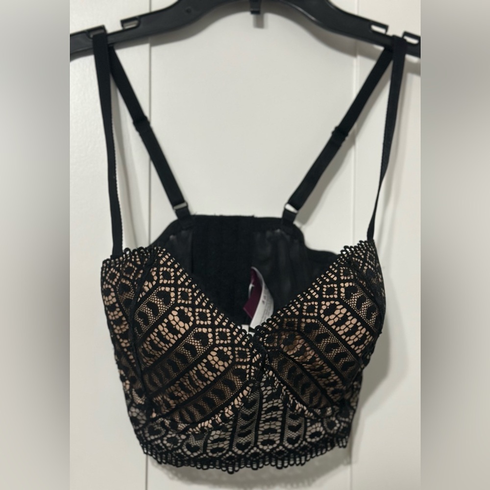 Elegant Black Lace Bralette